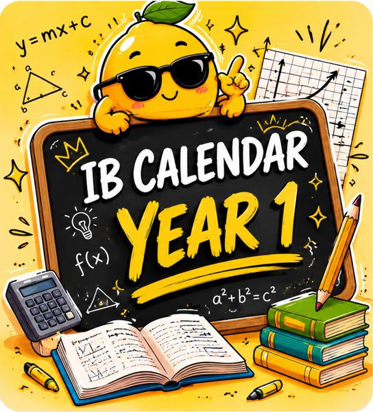 IB Year 1 Calendar